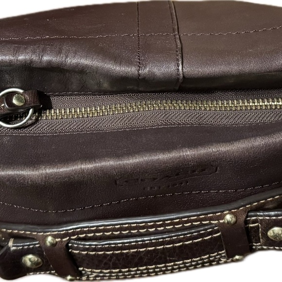 Coach Brown Napa Leather Carly Bag - Picture 7 of 11